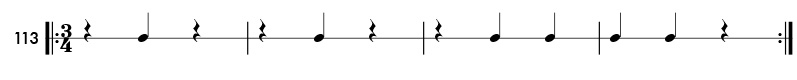 Rhythm pattern 113