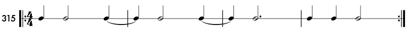Rhythm pattern 315