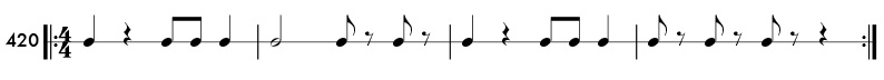 Rhythm pattern 420