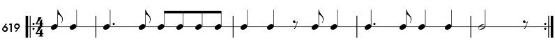 Rhythm pattern 619