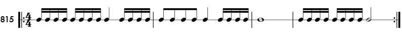 Rhythm pattern 815