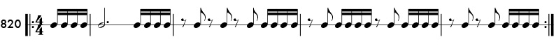 Rhythm pattern 820