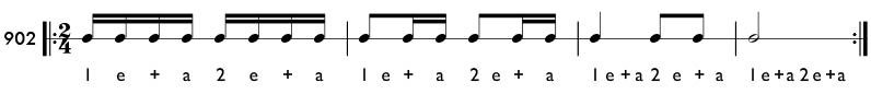 Rhythm pattern 902