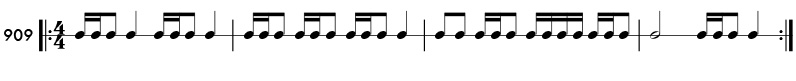 Rhythm pattern 909
