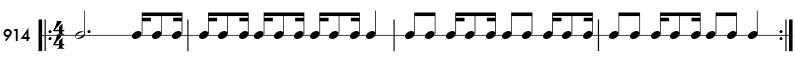 Rhythm pattern 914