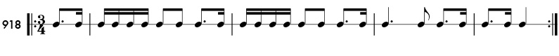Rhythm pattern 918