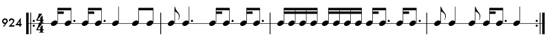Rhythm pattern 924