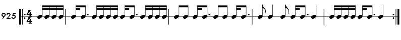 Rhythm pattern 925