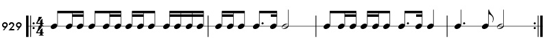 Rhythm pattern 929