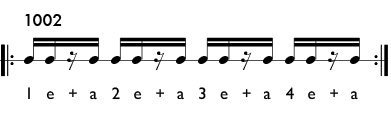 Rhythm pattern 1002