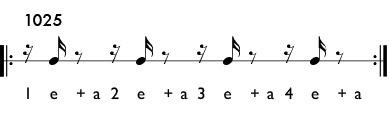 Rhythm pattern 1025