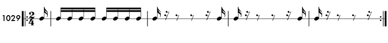 Rhythm pattern 1029
