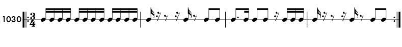Rhythm pattern 1030