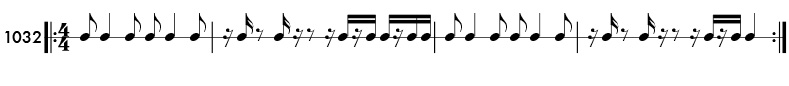 Rhythm pattern 1032