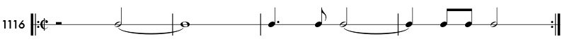 Rhythm pattern 1104