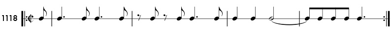 Rhythm pattern 1106