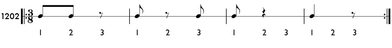 Rhythm pattern 1202