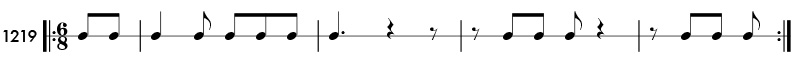 Rhythm pattern 1219