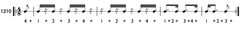 Rhythm pattern 1310