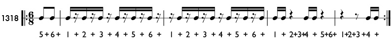 Rhythm pattern 1318