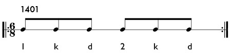 Rhythm pattern 1401