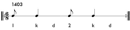Rhythm pattern 1403