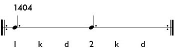 Rhythm pattern 1404