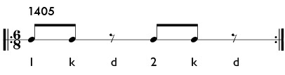 Rhythm pattern 1405