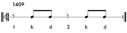 Rhythm pattern 1409