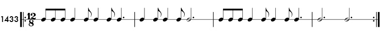 Rhythm pattern 1418