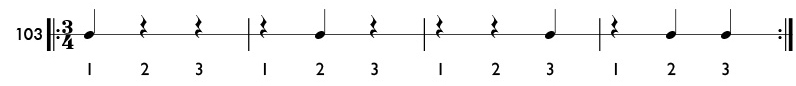 Rhythm Pattern 103
