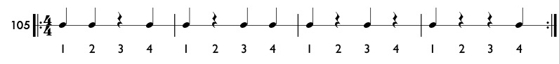 Rhythm pattern 105