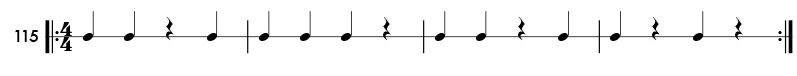 Rhythm pattern 115