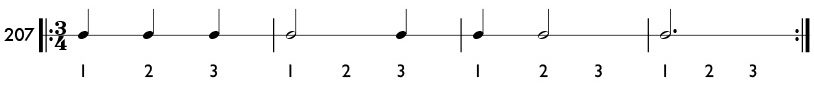 Rhythm pattern 207