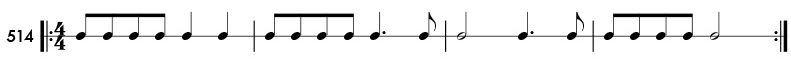Rhythm pattern 514