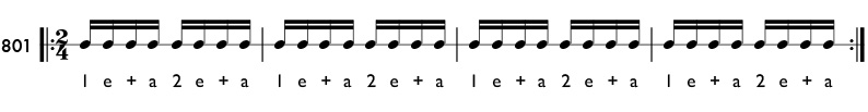 Rhythm pattern 801
