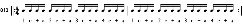Rhythm pattern 813