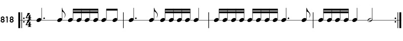 Rhythm pattern 818