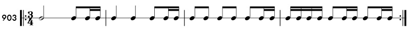 Rhythm pattern 903