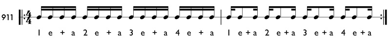 Rhythm pattern 911