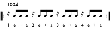 Rhythm pattern 1004