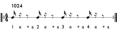 Rhythm pattern 1024