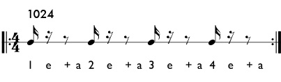 Rhythm pattern 1024