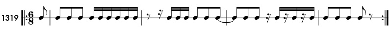 Rhythm pattern 1319