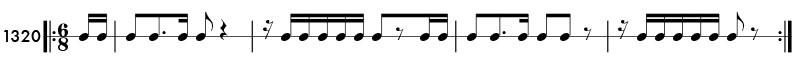 Rhythm pattern 1320