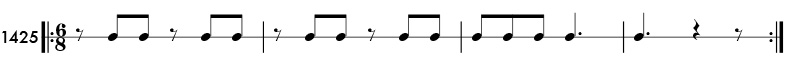 Rhythm pattern 1425