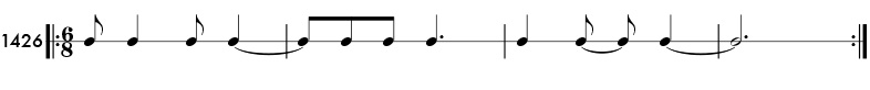 Rhythm pattern 1426