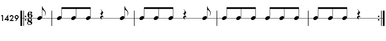 Rhythm pattern 1429