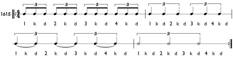 How To Play Quarter Note And Half Note Triplets