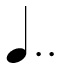 The double dotted quarter note
